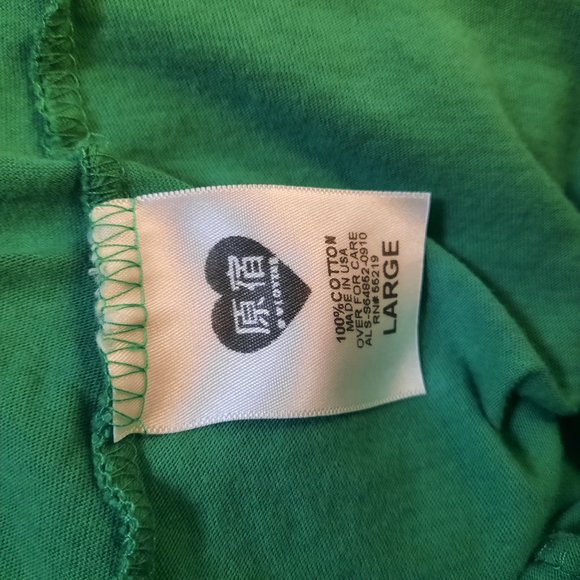 Harajuku Lovers Disco Shirt womens L Green - Picture 6 of 6